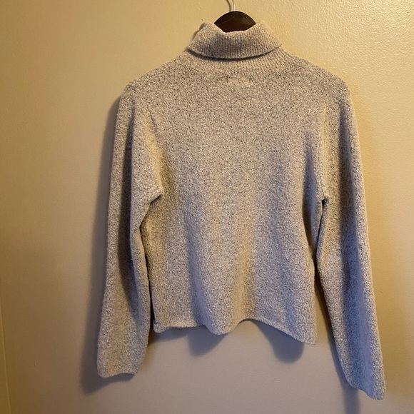 Vintage Jeanne Pierre Wool Blend Turtleneck Oatmeal Neutral Sweater - Picture 4 of 7